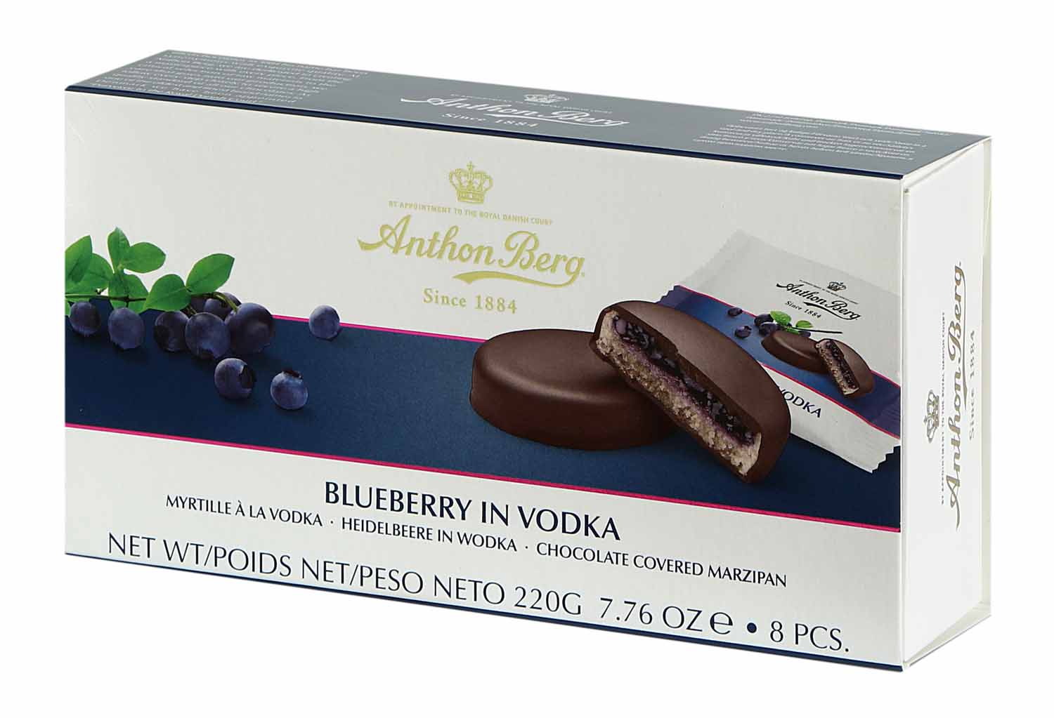 Anthon Berg Blueberry in Vodka 8 Pcs